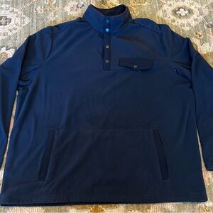 Duluth Trading Co Men's Fleece Jacket Button Up Size XL Color Blue
